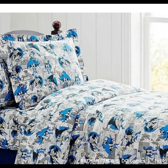 pottery barn batman sheets